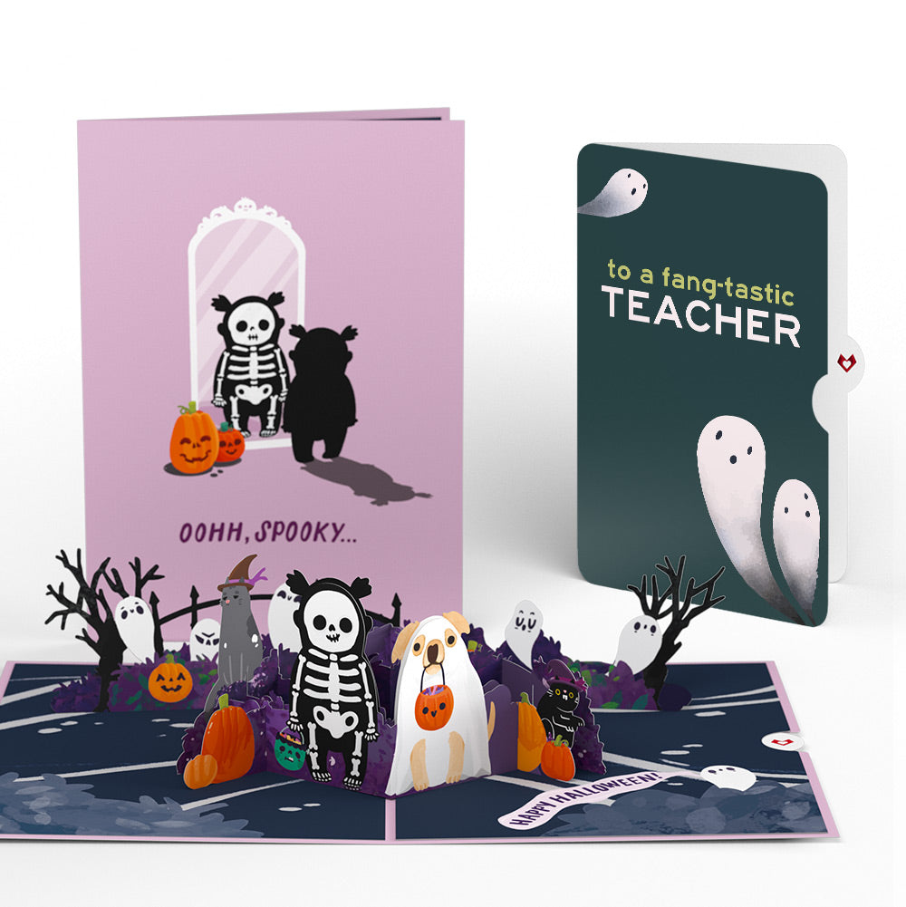 'Oohh, Spooky' Halloween Pop-Up Card and Sentiment Set for Teacher