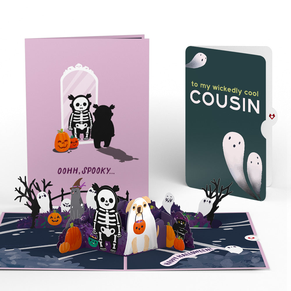 'Oohh, Spooky' Halloween Pop-Up Card and Sentiment Set for Cousin