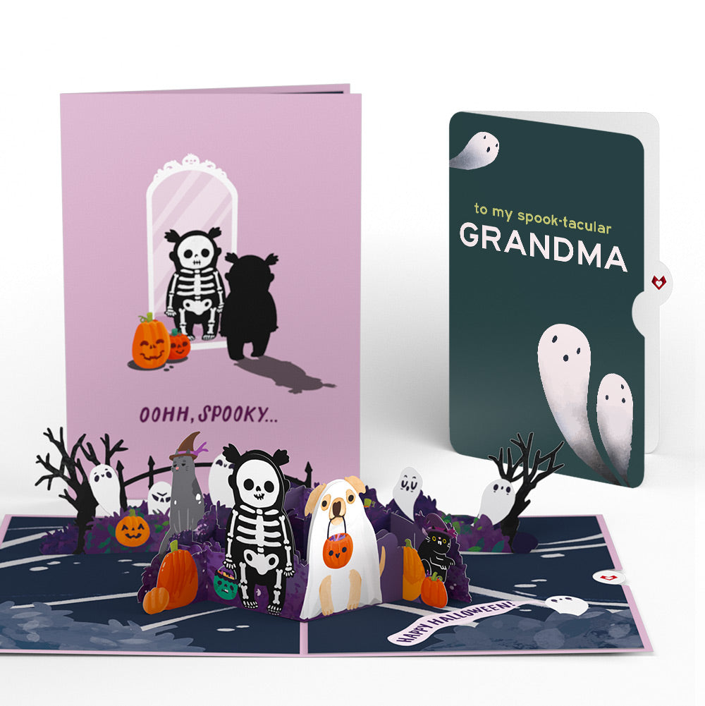 'Oohh, Spooky' Halloween Pop-Up Card and Sentiment Set for Grandma