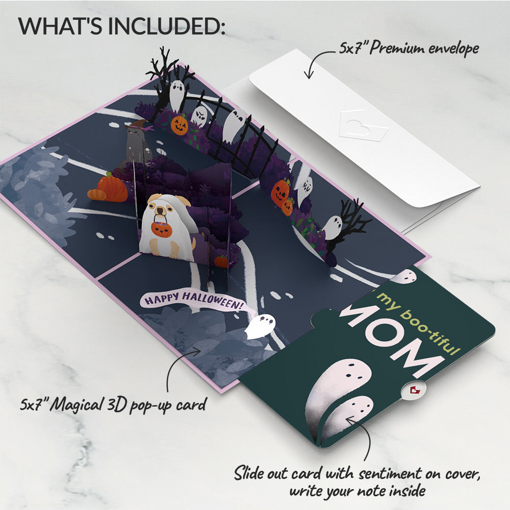 'Oohh, Spooky' Halloween Pop-Up Card and Sentiment Set for Mom