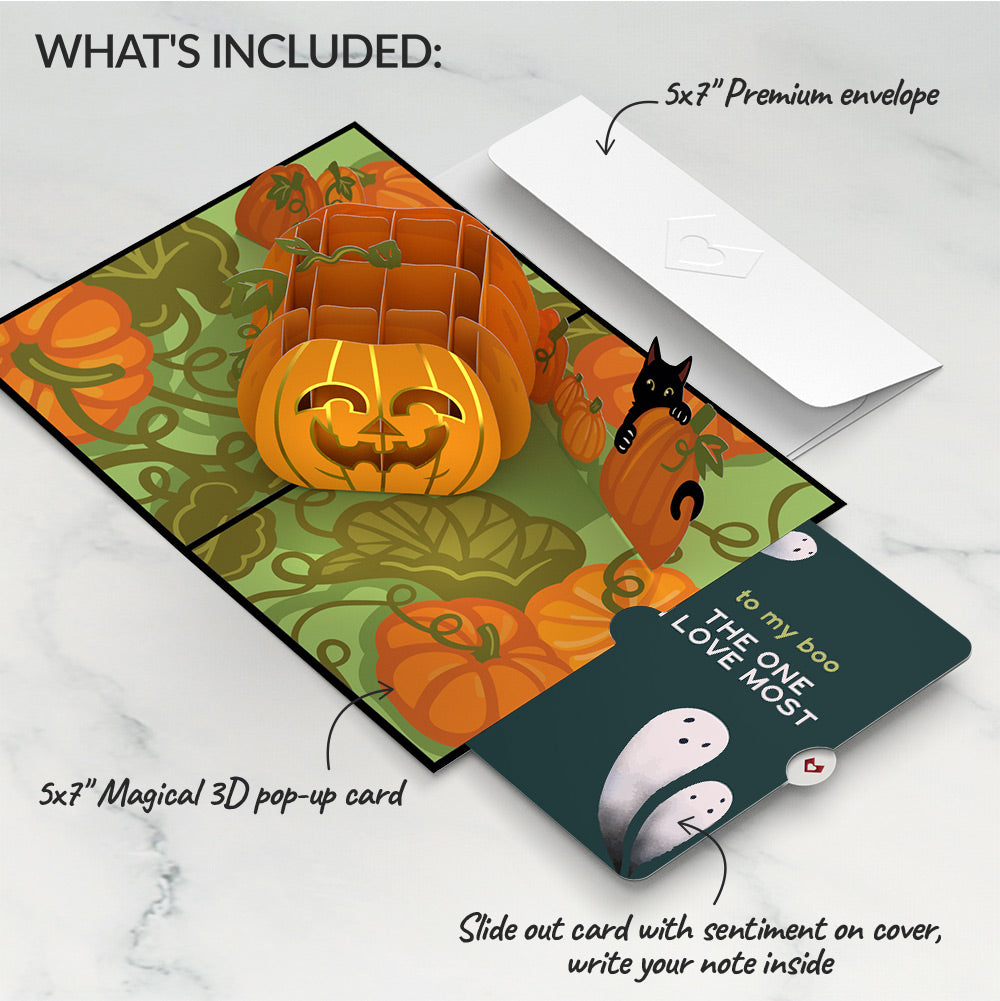 Happy Halloween Pumpkin Pop-Up Card and Sentiment Set
