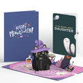 Halloween Cat Classic Pop-Up Card and Sentiment Set for Daughter