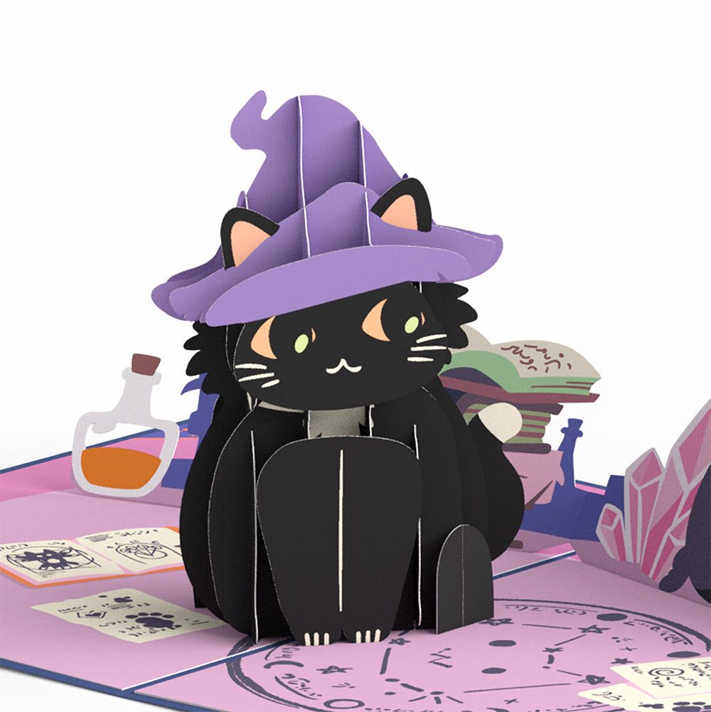 Halloween Cat Classic Pop-Up Card and Sentiment Set for Coworker