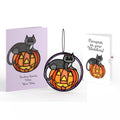 Spooky Vibes Halloween Cat Suncatcher Card and Wedding Sentiment Set