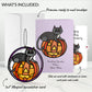 Spooky Vibes Halloween Cat Suncatcher Card and Anniversary Sentiment Set