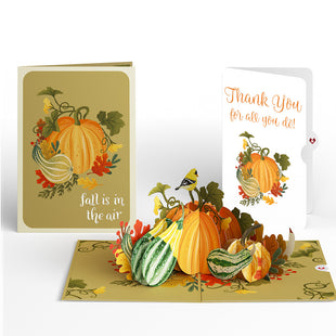 Fall is in the Air Thank You Pop-Up Card and Sentiment Set greeting card -  Lovepop