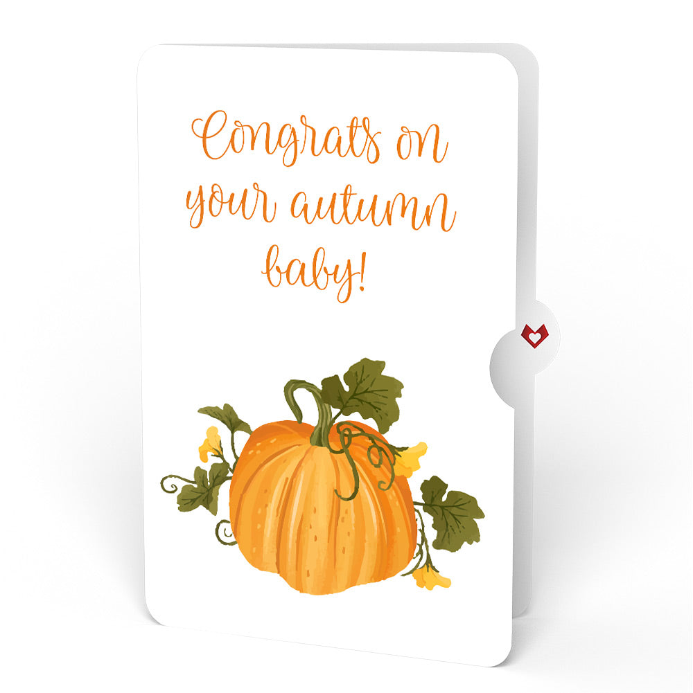 Fall is in the Air New Baby Pop-Up Card and Sentiment Set
