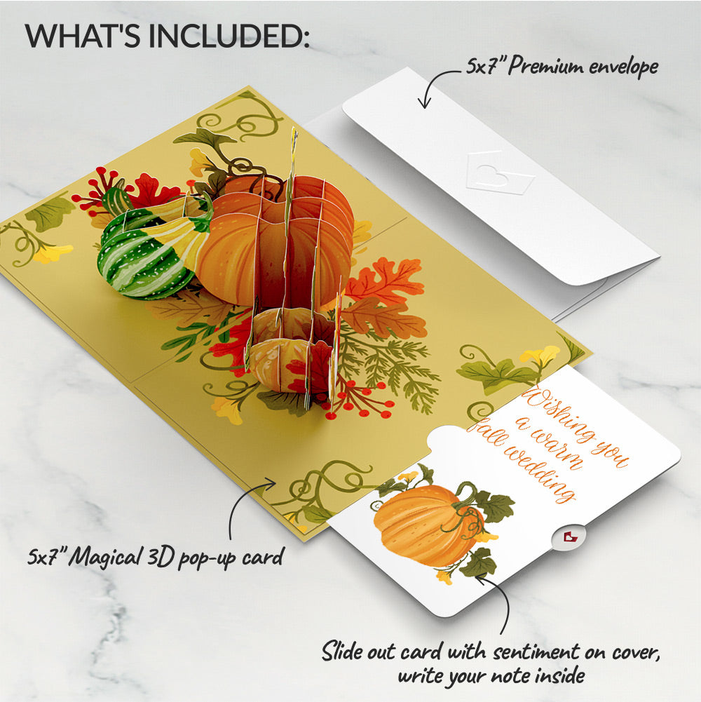 Fall is in the Air Wedding Pop-Up Card and Sentiment Set