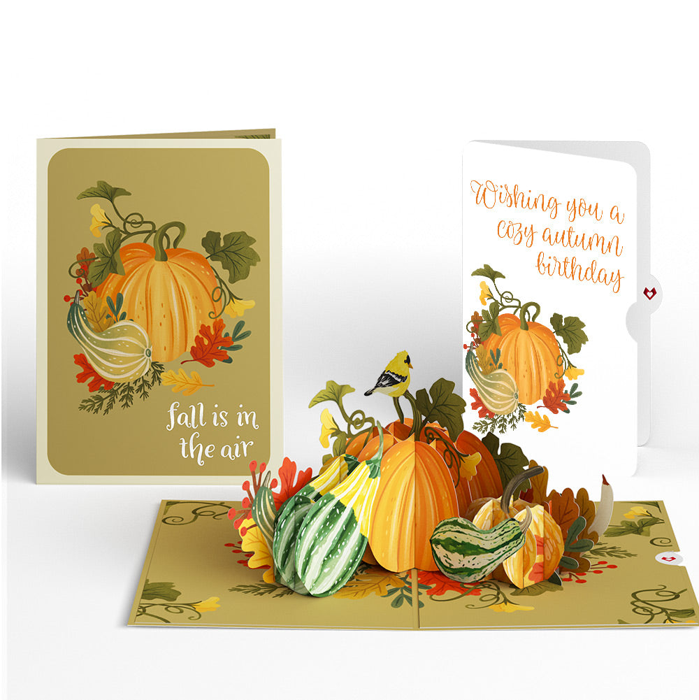 Fall is in the Air Cozy Birthday Pop-Up Card and Sentiment Set