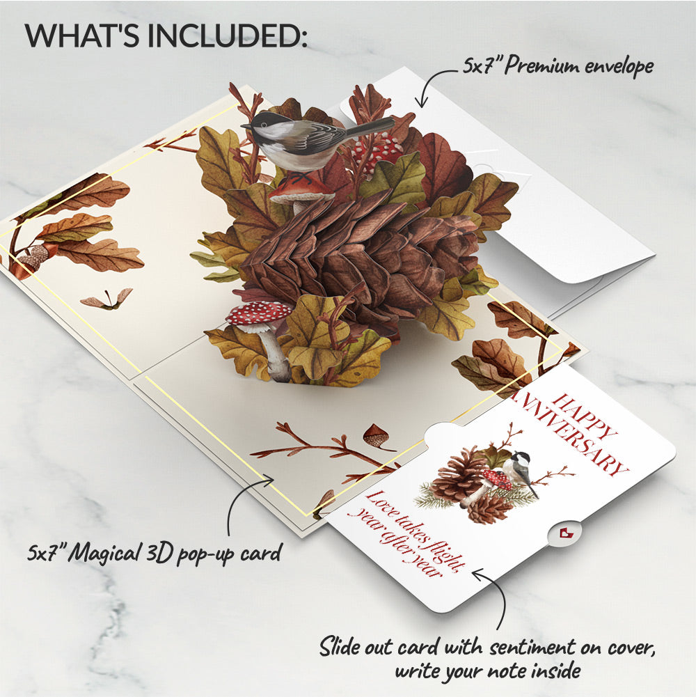 Fall Forest Floor Anniversary Pop-Up Card and Love Takes Flight Sentiment Set