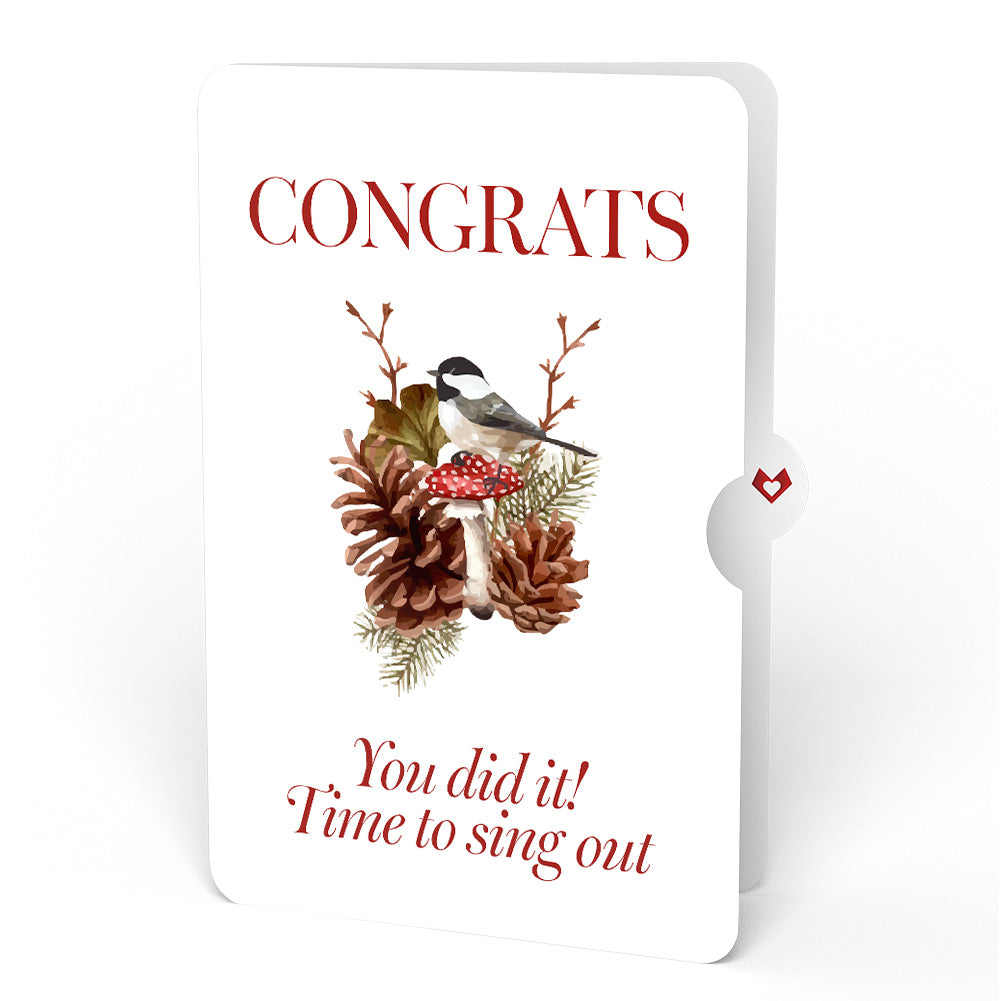 Fall Forest Floor Congratulations Pop-Up Card and Sentiment Set