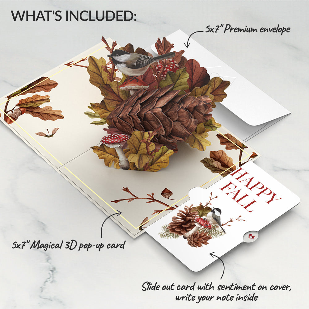 Fall Forest Floor Pop-Up Card and Sentiment Set