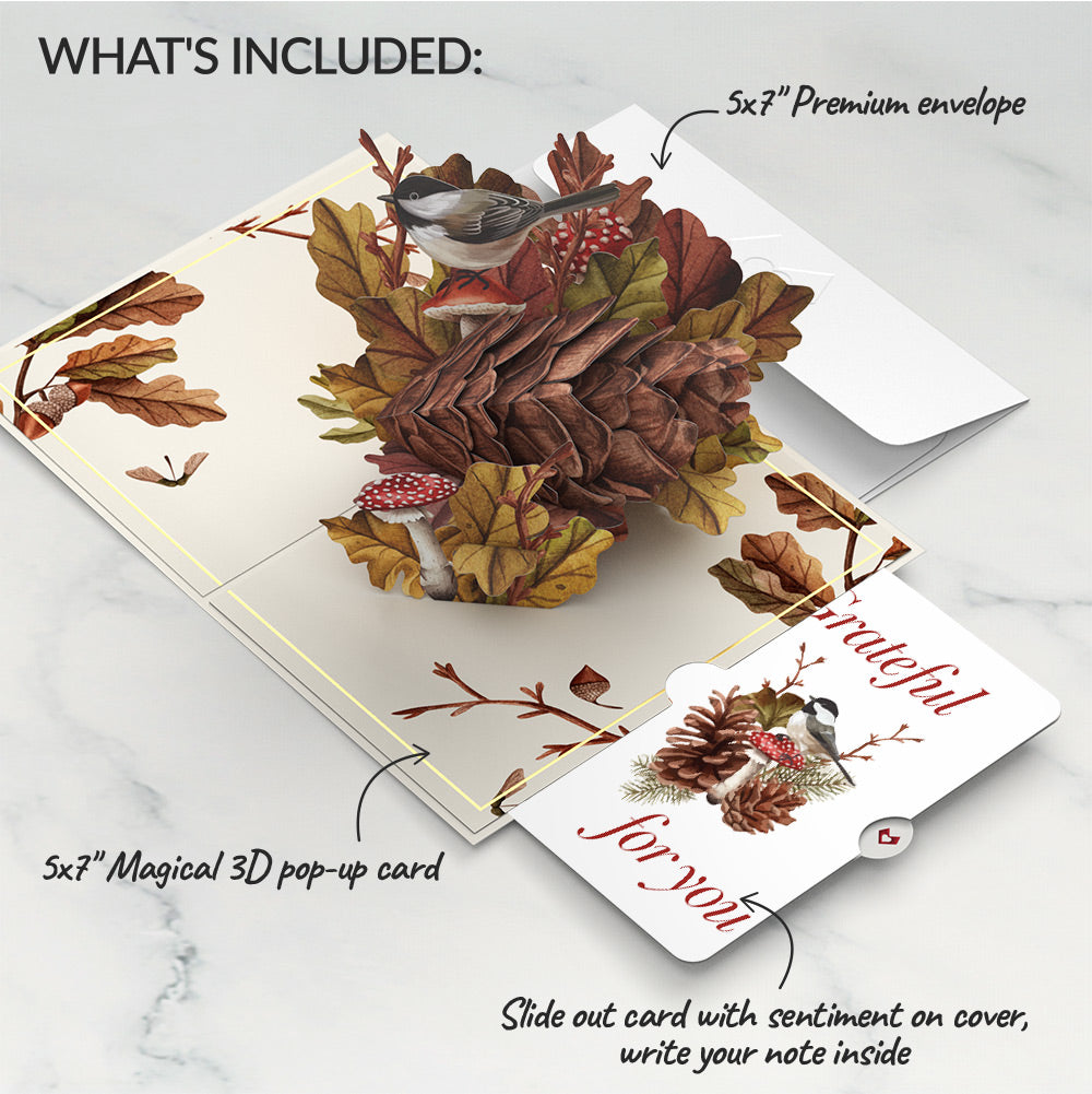 Fall Forest Floor Appreciation Pop-Up Card and Sentiment Set