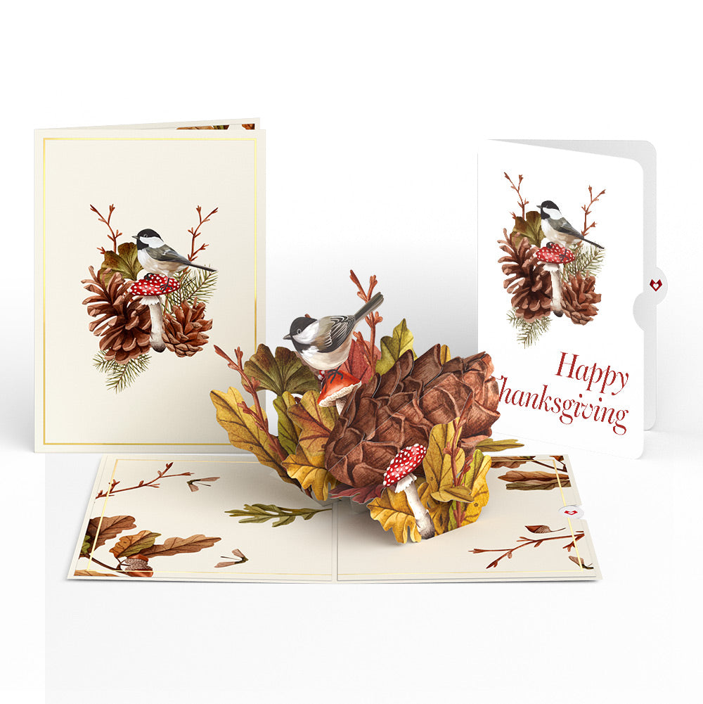 Fall Forest Floor Thanksgiving Pop-Up Card and Sentiment Set