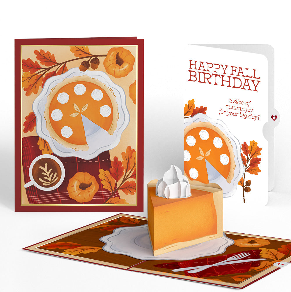 Pumpkin Pie Fall Birthday Pop-Up Card and Sentiment Set