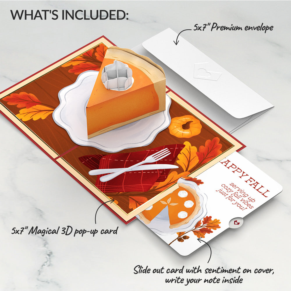 Pumpkin Pie Fall Pop-Up Card and Sentiment Set