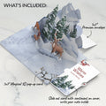 Snowfall's Hush Winter Pop-Up Card and Warm Wishes Sentiment Set for Family