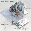 Snowfall's Hush First Christmas Pop-Up Card and Sentiment Set for Baby