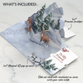 Snowfall's Hush Winter Pop-Up Card and Sentiment Set for Friend
