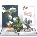 Winter's Eve Vigil Birthday Pop-Up Card and Forest Fun Sentiment Set