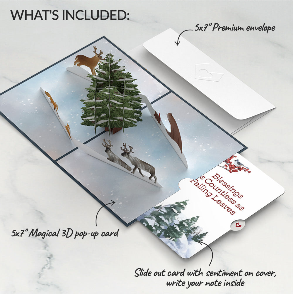 Winter's Eve Vigil Pop-Up Card and Countless Blessings Sentiment Set
