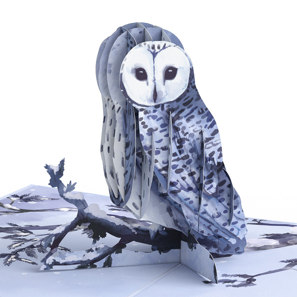 Snowy Owl Love Pop-Up Card and Sentiment Set