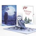 Snowy Owl Christmas Pop-Up Card and God's Love Sentiment Set