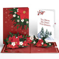 Poinsettia & Pine Love Pop-Up Card and Sentiment Set