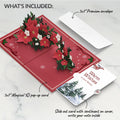 Poinsettia & Pine Winter Pop-Up Card and Warm Wishes Sentiment Set for Family