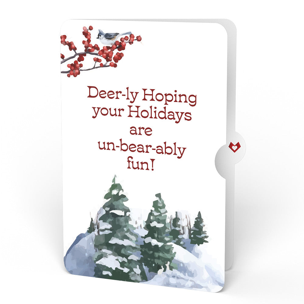 Winter Wishes Mountain Village Christmas Light-Up Pop-Up Card and Sentiment Set