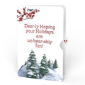 Woodland White Christmas Pop-Up Card and Snowy Forest Sentiment Set