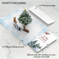 Woodland White Christmas Pop-Up Card and Sentiment Set for Friend