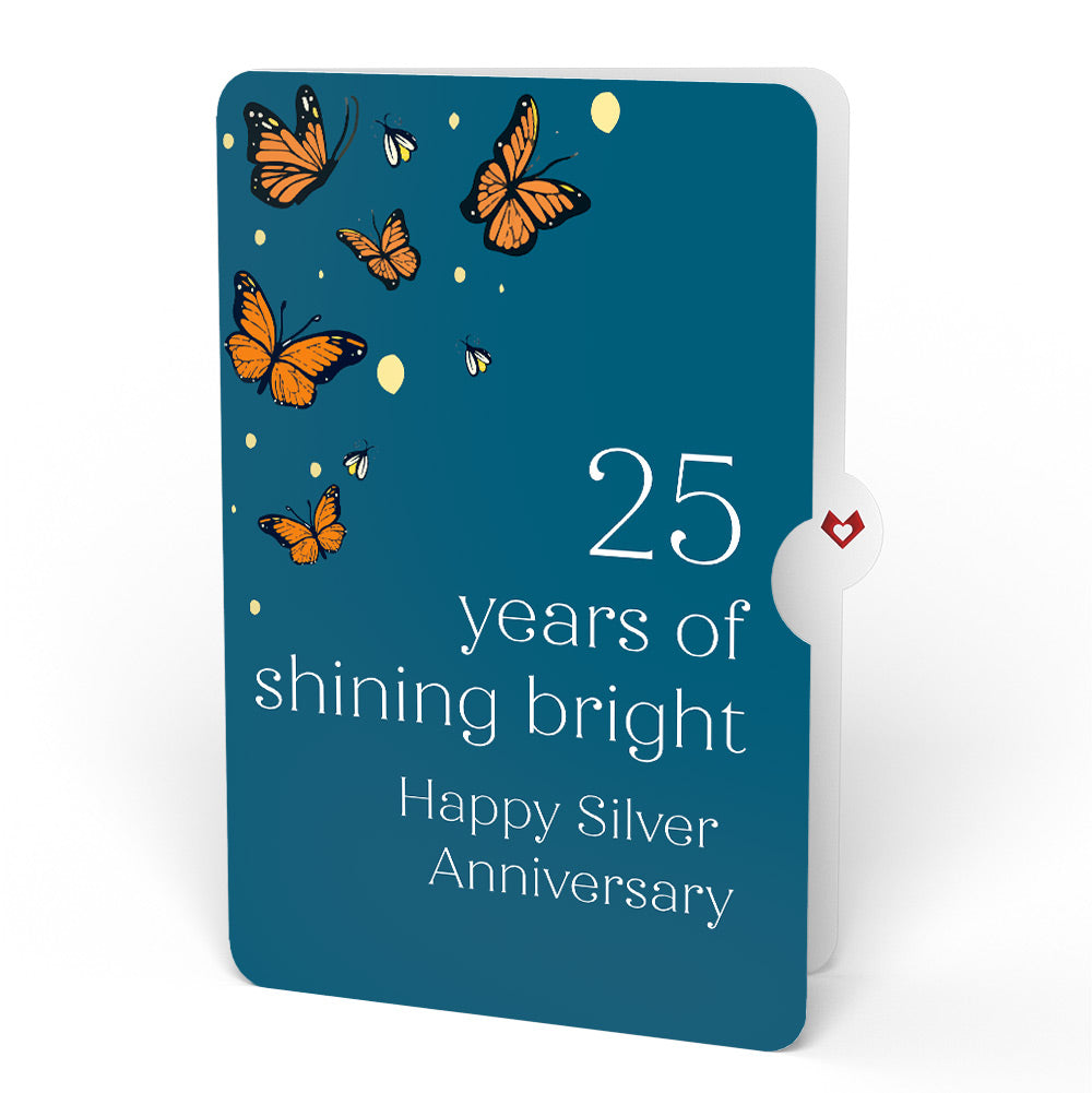 Thinking of You Butterfly Jar 25th Anniversary Light-Up Pop-Up Card and Sentiment Set