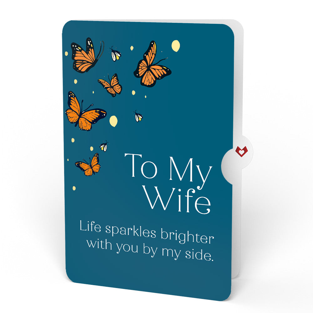 Thinking of You Butterfly Jar Love Light-Up Pop-Up Card and Sentiment Set for Wife