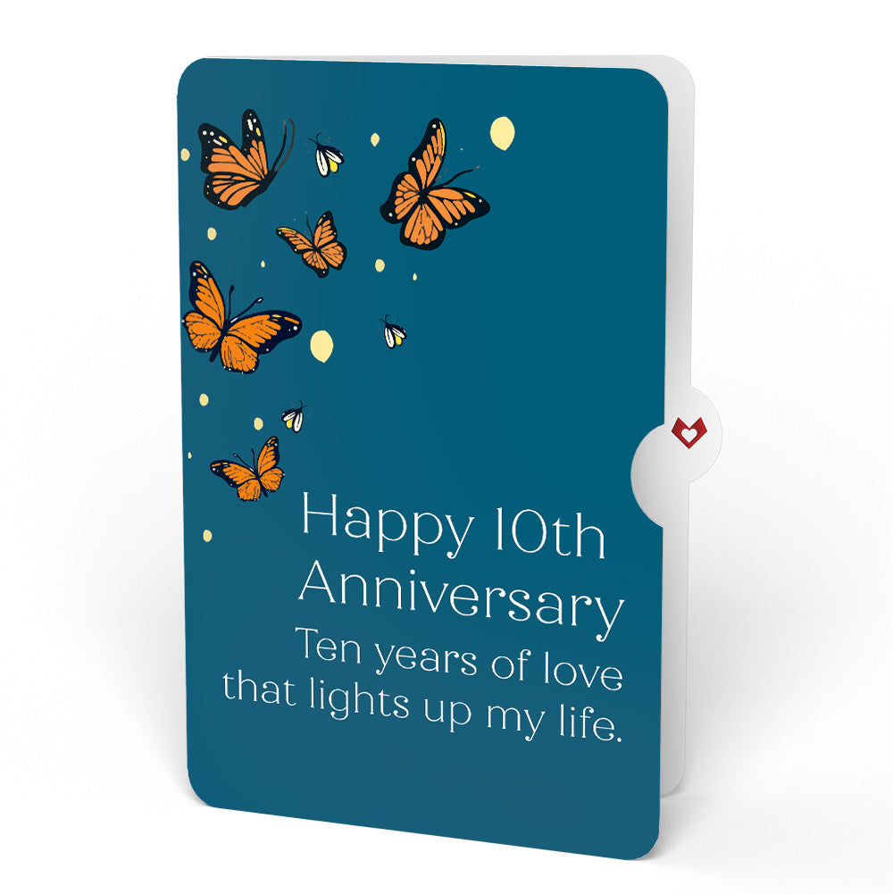 Thinking of You Butterfly Jar 10th Anniversary Light-Up Pop-Up Card and Sentiment Set