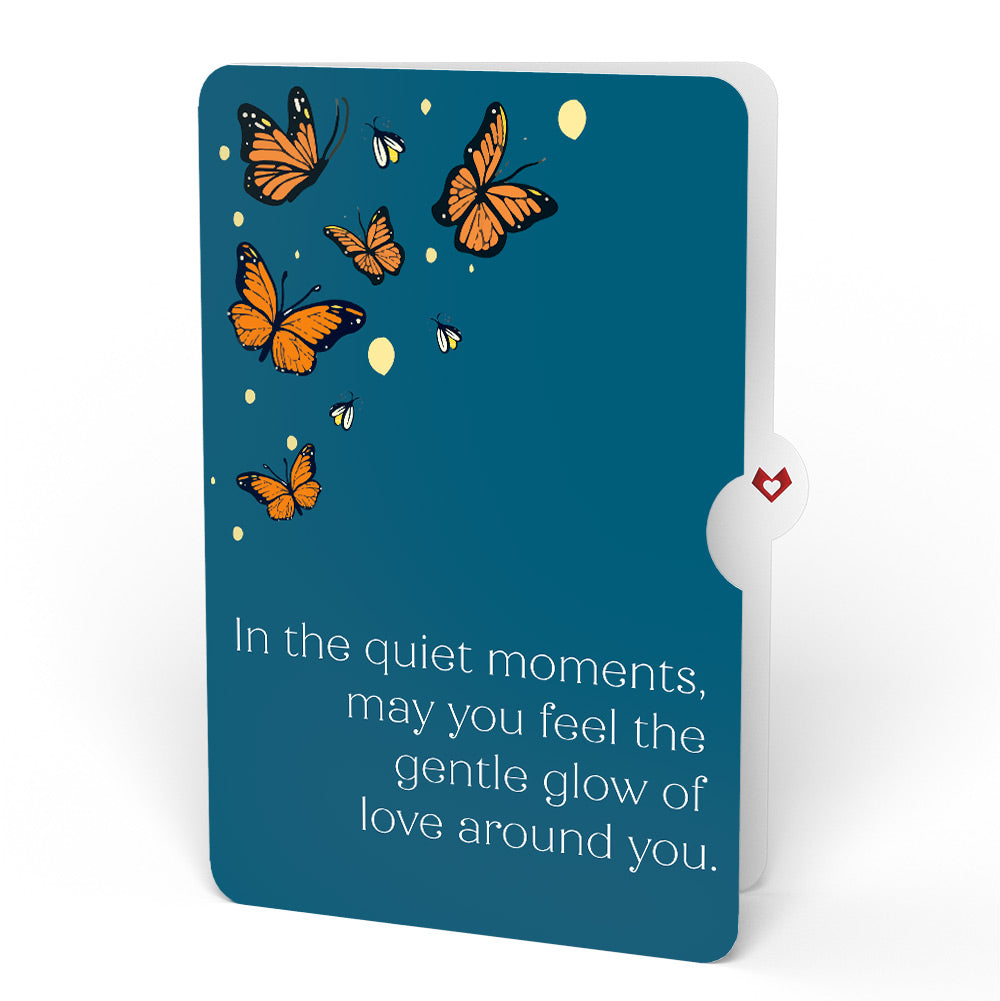 Thinking of You Butterfly Jar Sympathy Light-Up Pop-Up Card and Sentiment Set