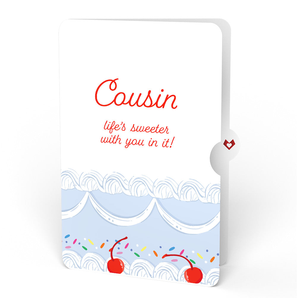 Sprinkled with Love Birthday Cake Pop-Up Card and Sentiment Set for Cousin