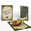 Thanksgiving Greetings Vintage Turkey Pop-Up Card and Sentiment Set for Co-worker