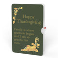 Thanksgiving Greetings Vintage Turkey Pop-Up Card and Sentiment Set for Family
