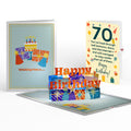 Wishing You a Happy 70th Birthday Music and Lights Pop-Up Card and Sentiment Set