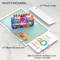 Wishing You a Happy 40th Birthday Music and Lights Pop-Up Card and Confetti Cake Sentiment Set