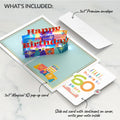 Wishing You a Happy 60th Birthday Music and Lights Pop-Up Card and Confetti Cake Sentiment Set