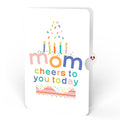 Happy Birthday Confetti Cake Music and Lights Pop-Up Card and Sentiment Set for Mom
