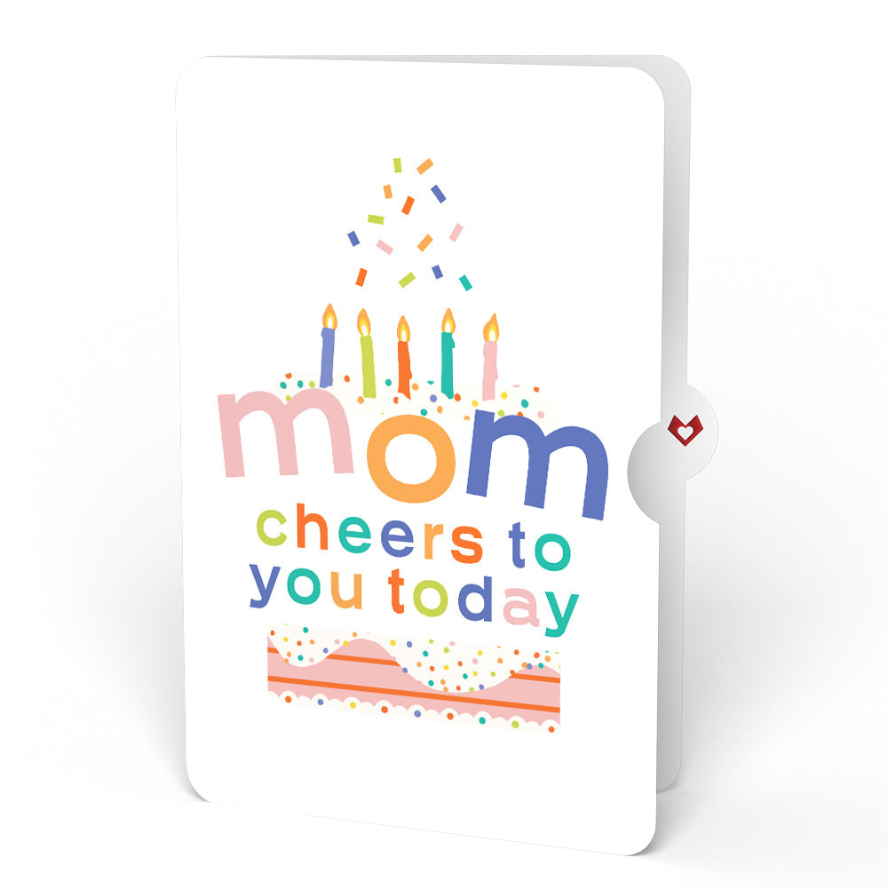 Happy Birthday Balloons Music and Lights Pop-Up Card and Sentiment Set for Mom