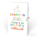 Happy Birthday Balloons Music and Lights Pop-Up Card and Sentiment Set for Grandma