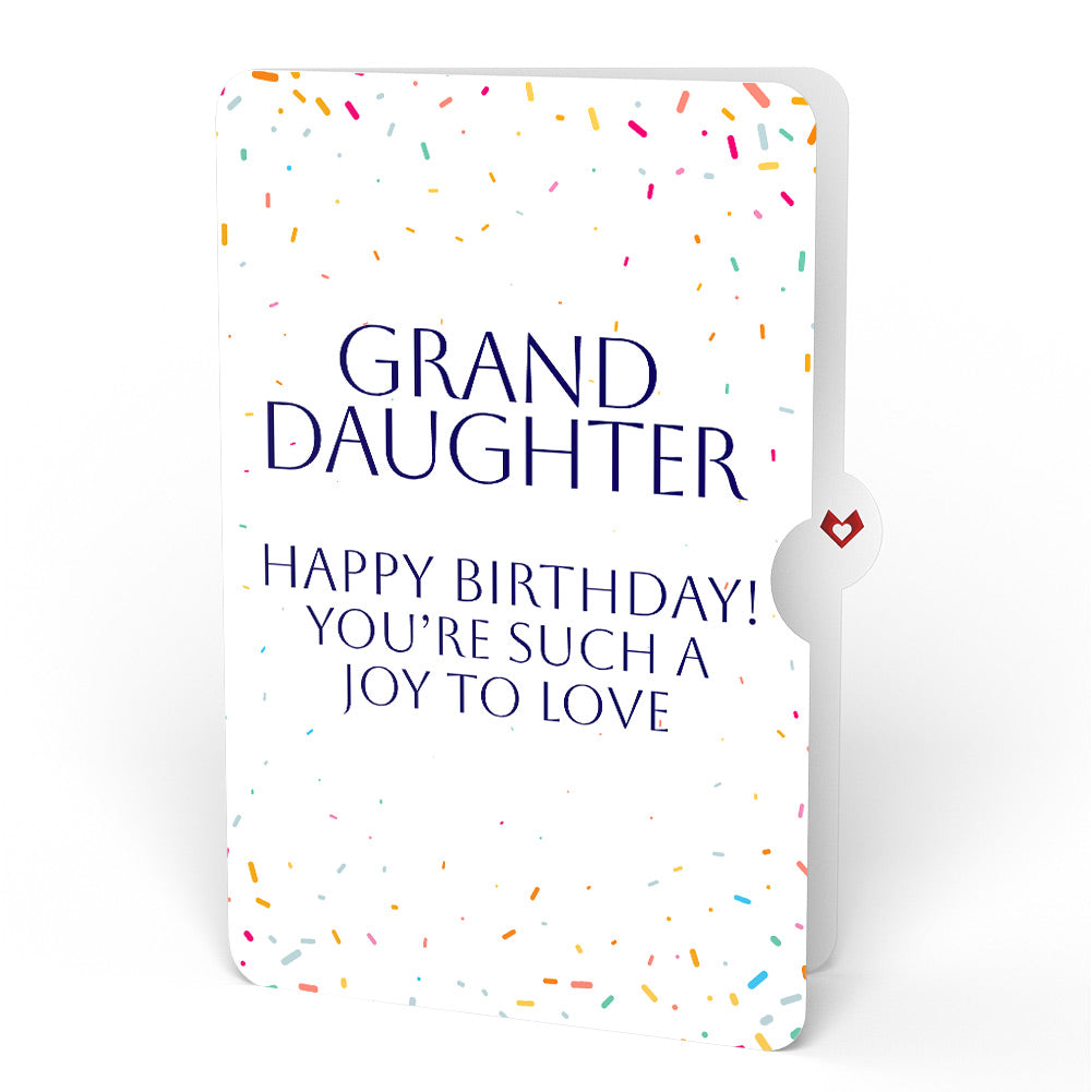 Wishing You a Happy Birthday Music and Lights Pop-Up Card and Sentiment Set for Granddaughter