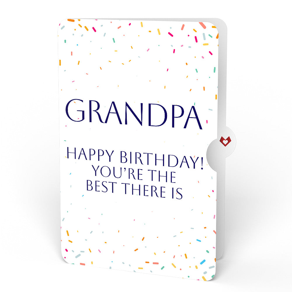 Wishing You a Happy Birthday Music and Lights Pop-Up Card and Sentiment Set for Grandpa