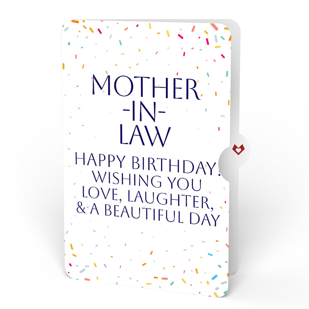 Wishing You a Happy Birthday Music and Lights Pop-Up Card and Sentiment Set for Mother-in-law