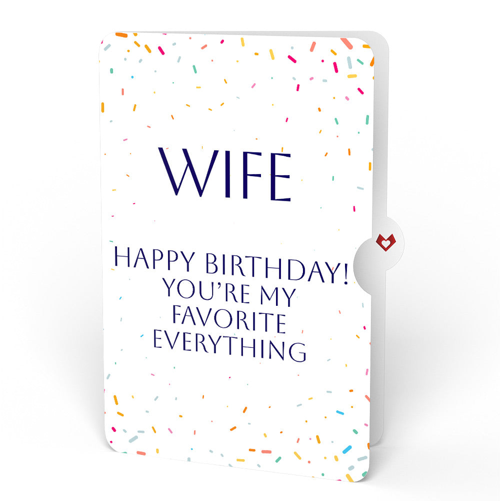 Wishing You a Happy Birthday Music and Lights Pop-Up Card and Sentiment Set for Wife