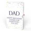 Happy Birthday Confetti Cake Music and Lights Pop-Up Card and Sentiment Set for Dad